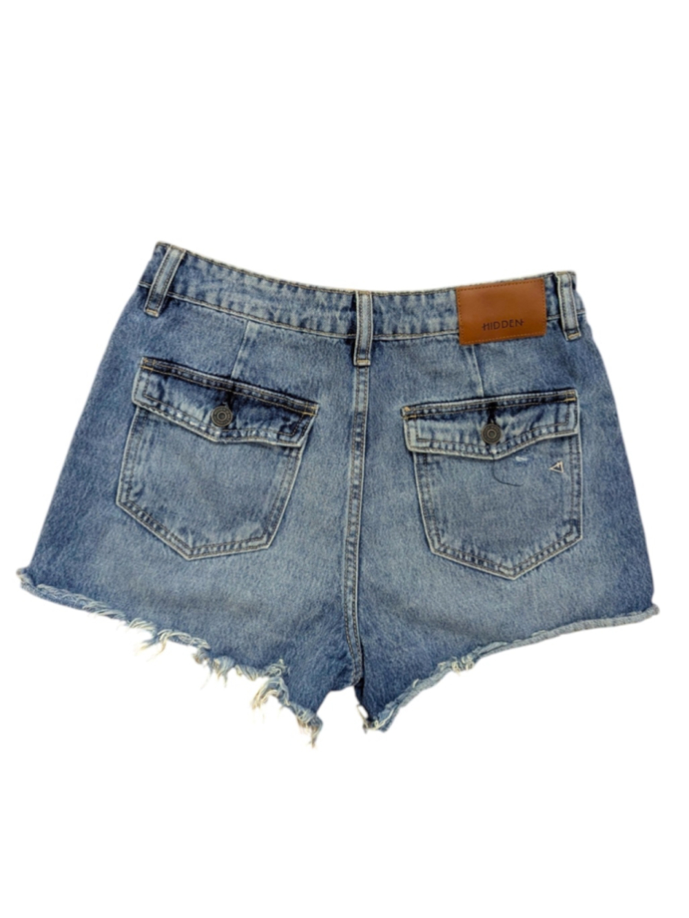 Hidden Los Angeles Denim Sophie Utility Pocket Mom Jean Shorts Small - Picture 5 of 12